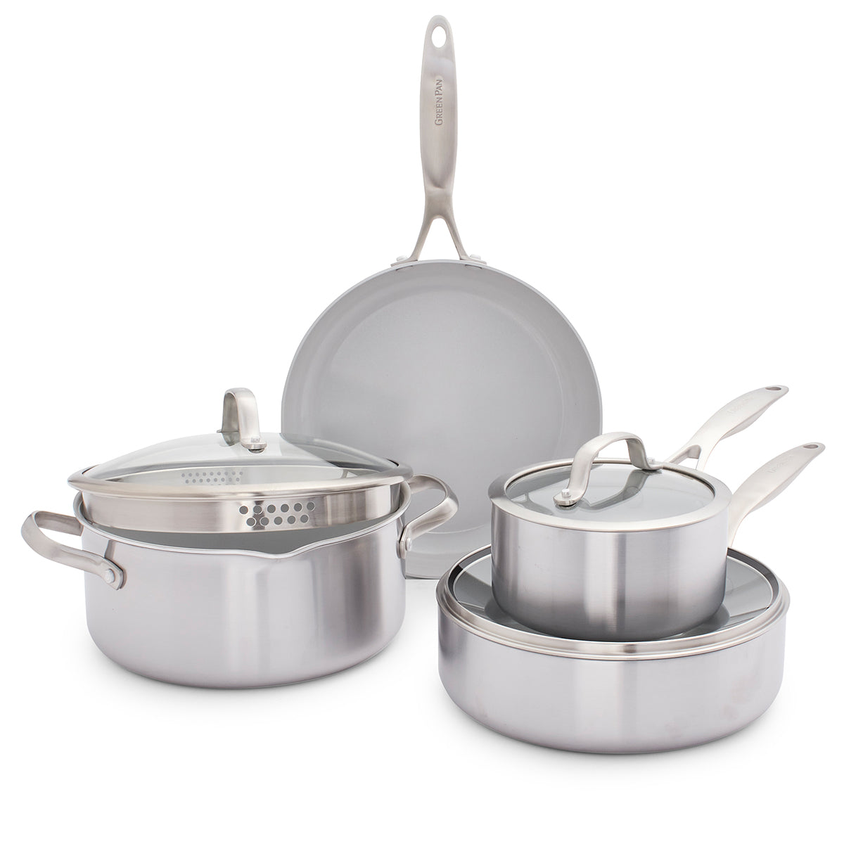  7-Piece Stainless Steel Induction Ready Cookware Set