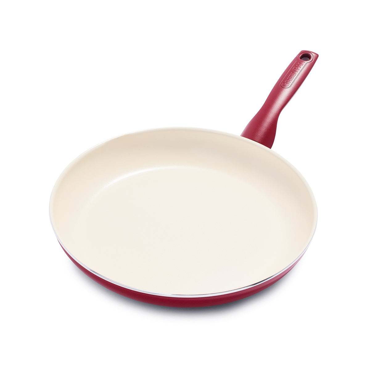 Choice 7 Aluminum Non-Stick Fry Pan with Red Silicone Handle