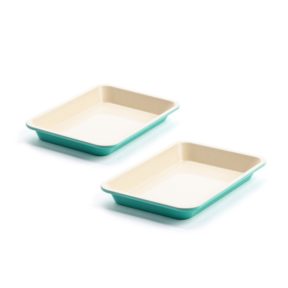 GreenLife Ceramic Nonstick 4-Piece Bakeware Set, Turquoise
