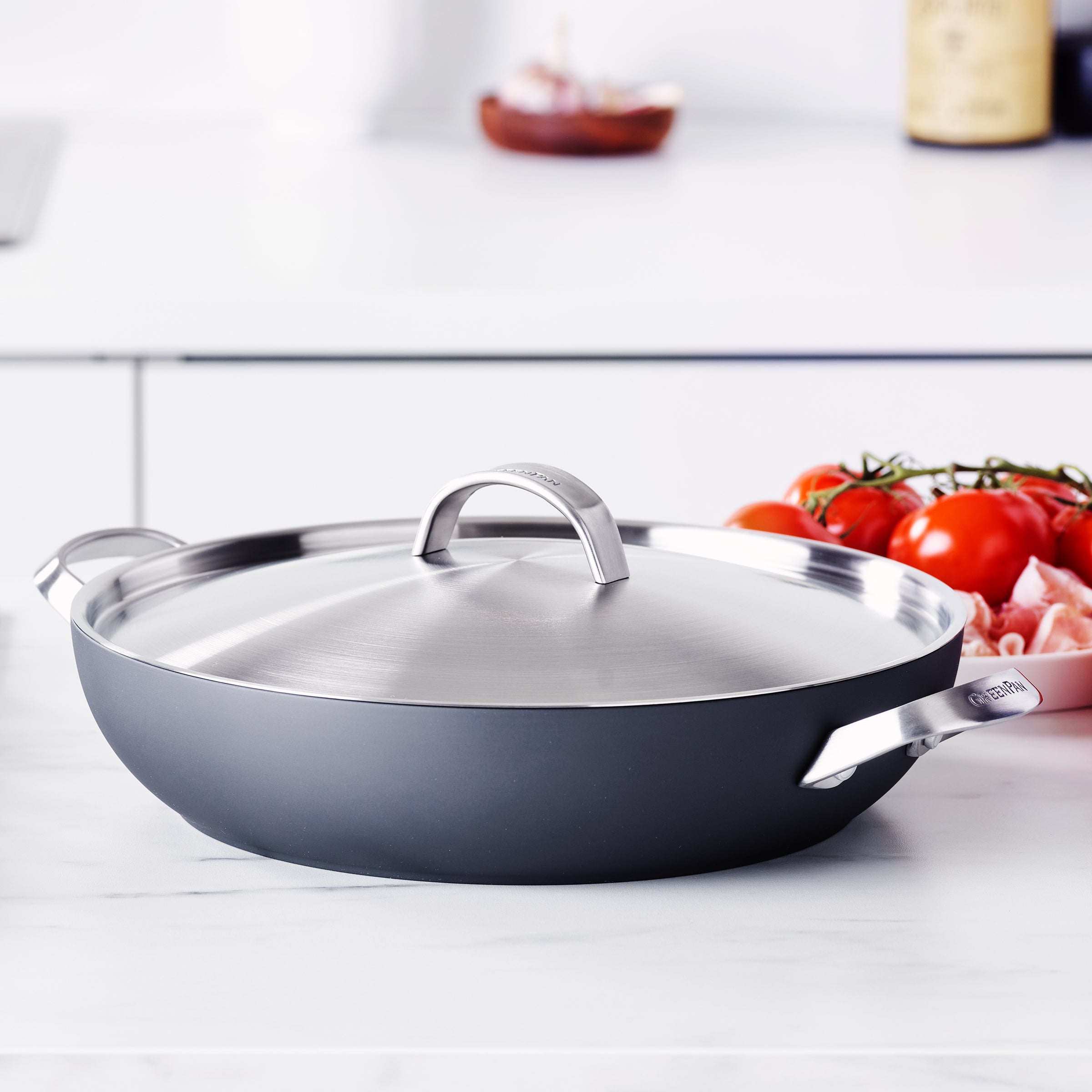 Paris Pro Ceramic Nonstick 11" Everyday Pan with Lid