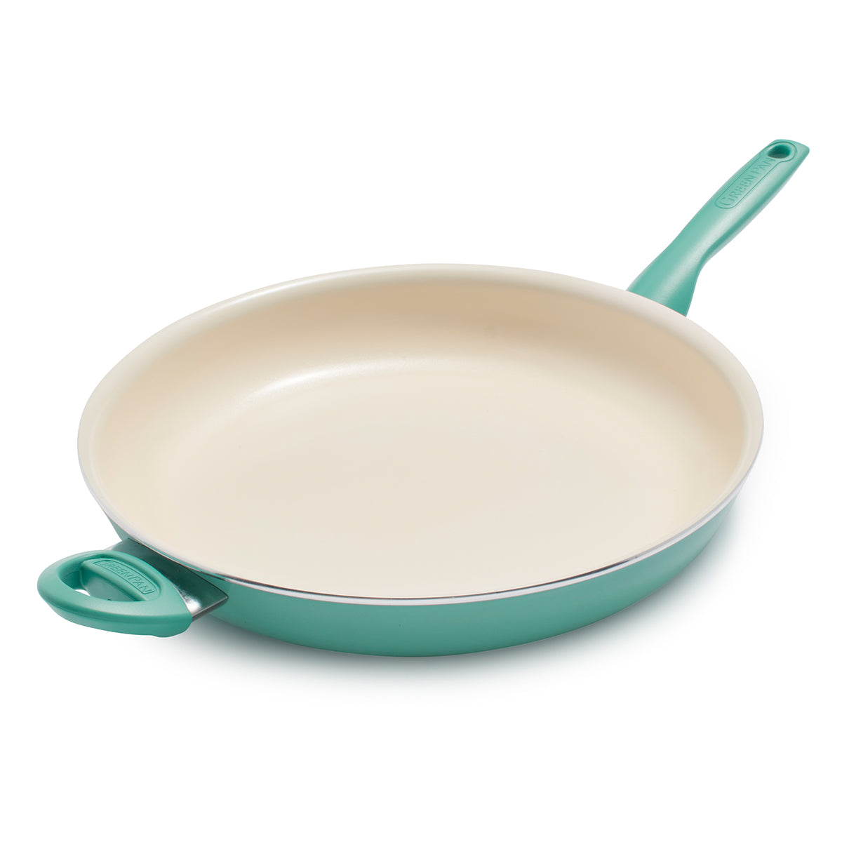 GreenLife 12 Ceramic Non-Stick Open Frypan Turquoise