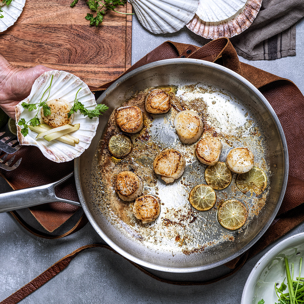 Merten & Storck Stainless Steel 10" and 12" Frypan Set