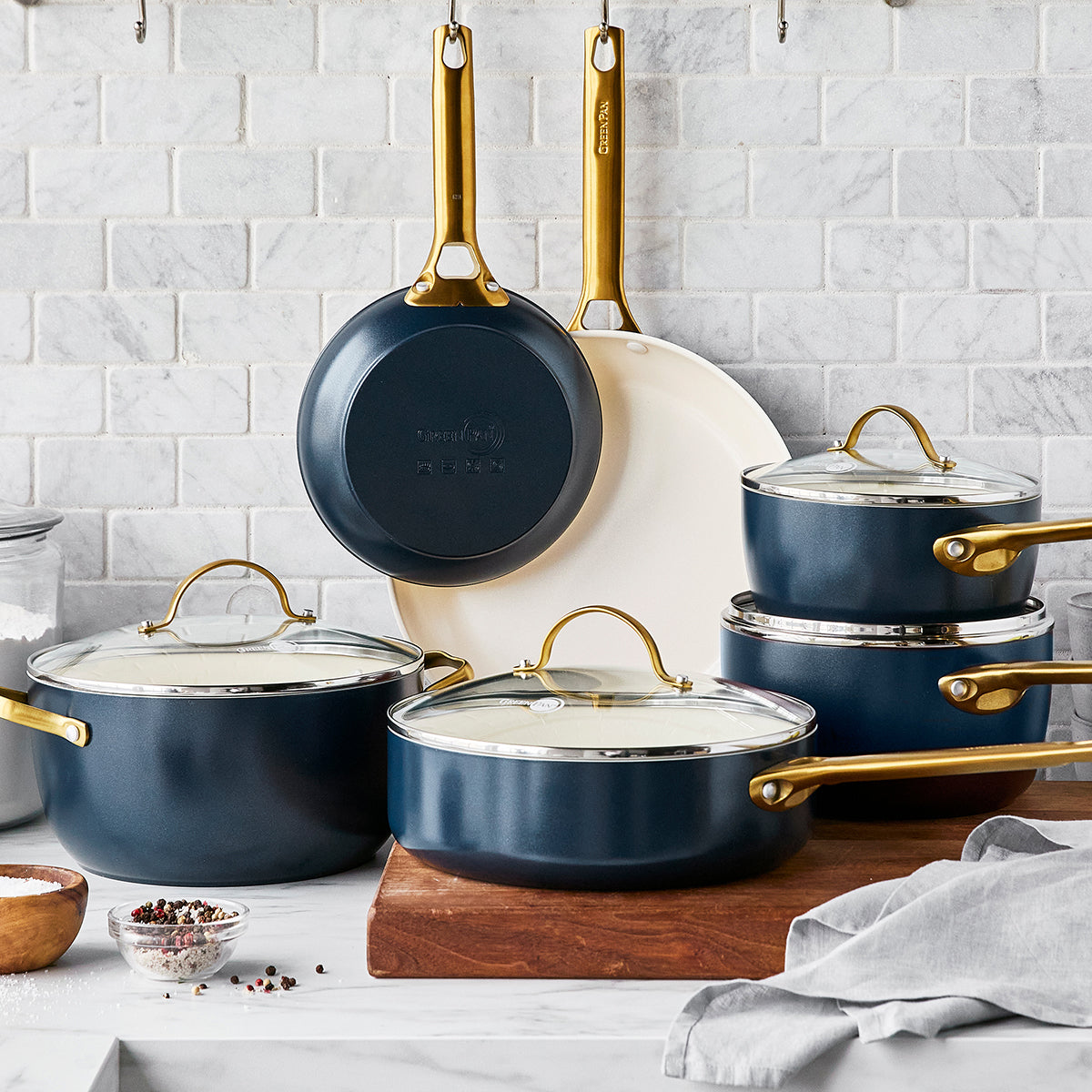 Reserve Ceramic Nonstick 10-Piece Cookware Set | Twilight