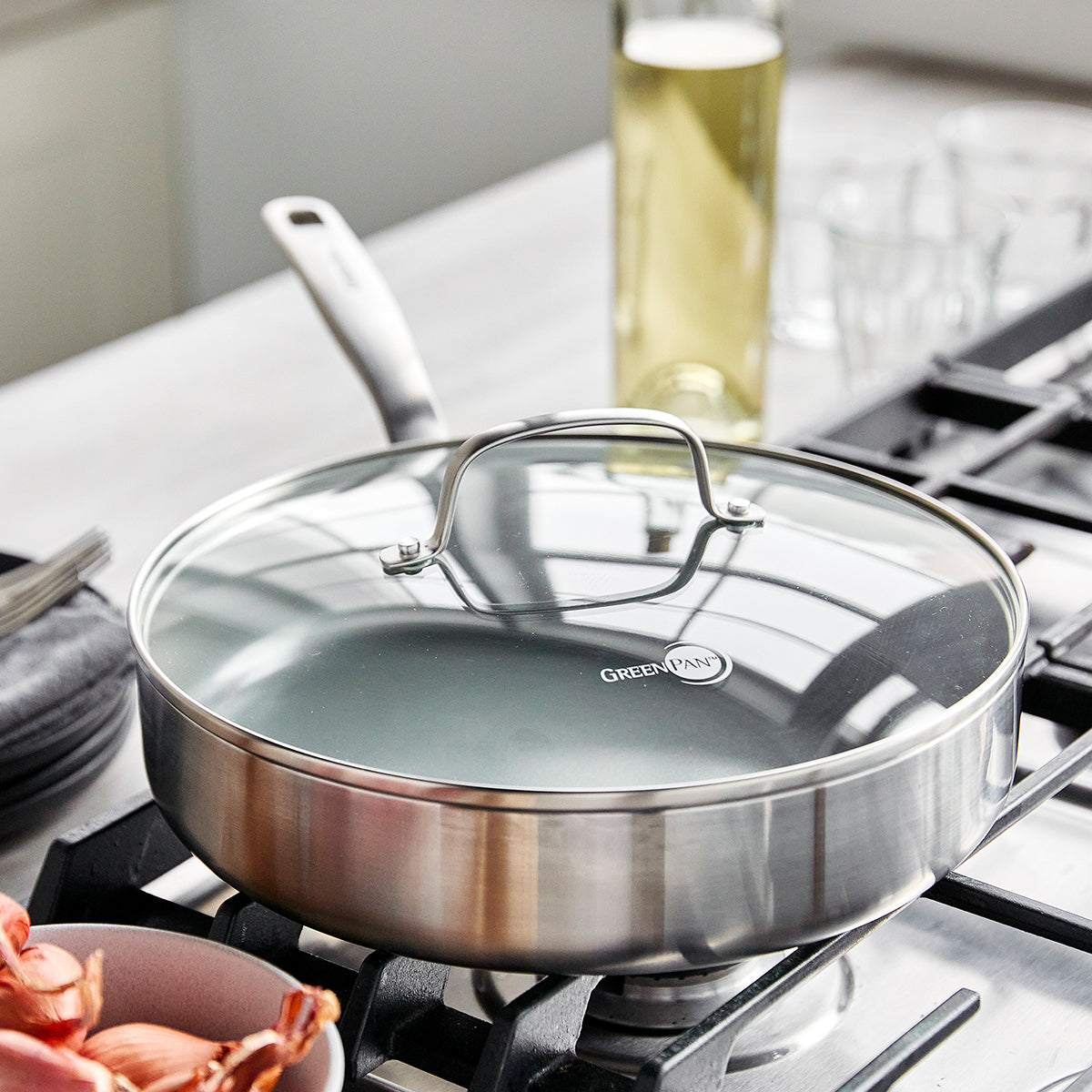 Chatham Stainless 3.75-Quart Sauté Pan with Lid