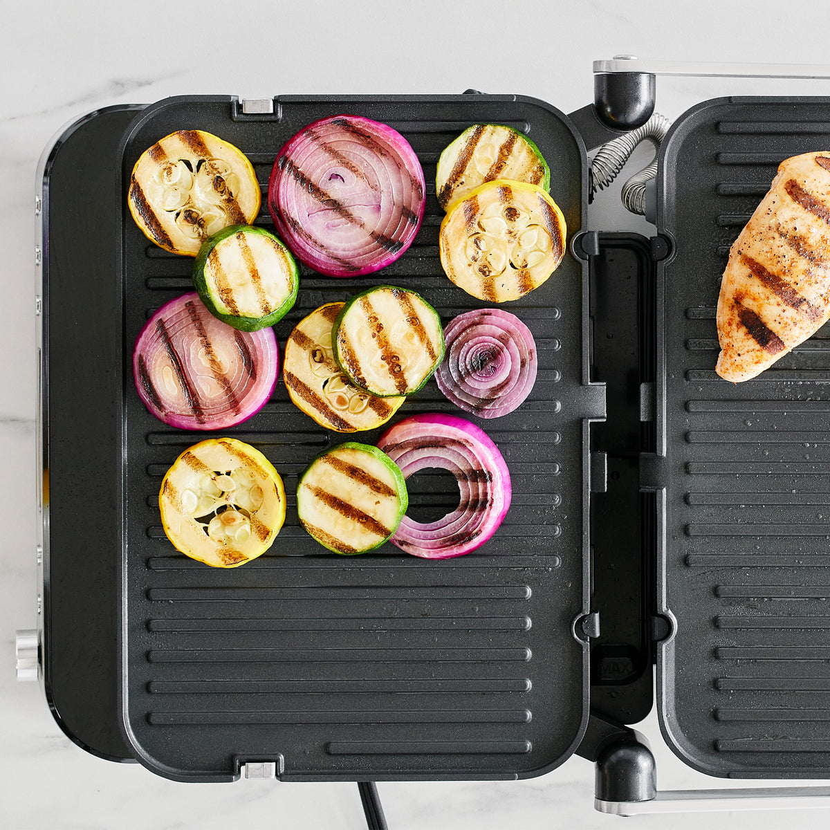 Ceramic Nonstick 3-in-1 Grill, Griddle & Waffle Maker | Stainless Steel