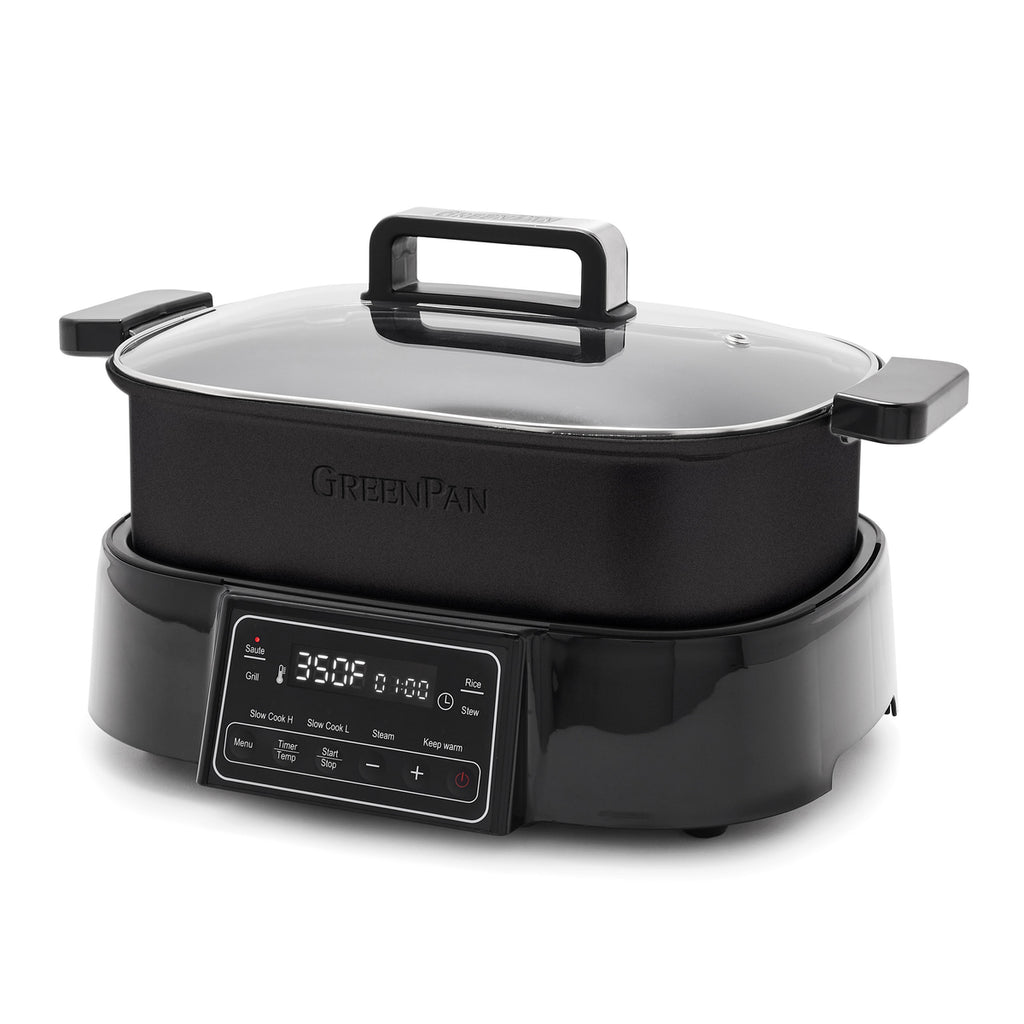 GreenPan Nonstick 6-in-1 Contact Grill with Waffle Plates on QVC 