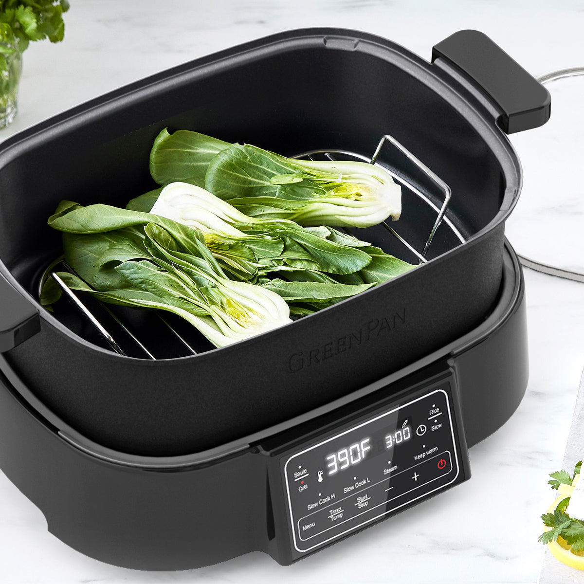 GreenPan Nonstick 6-in-1 Contact Grill with Waffle Plates on QVC 