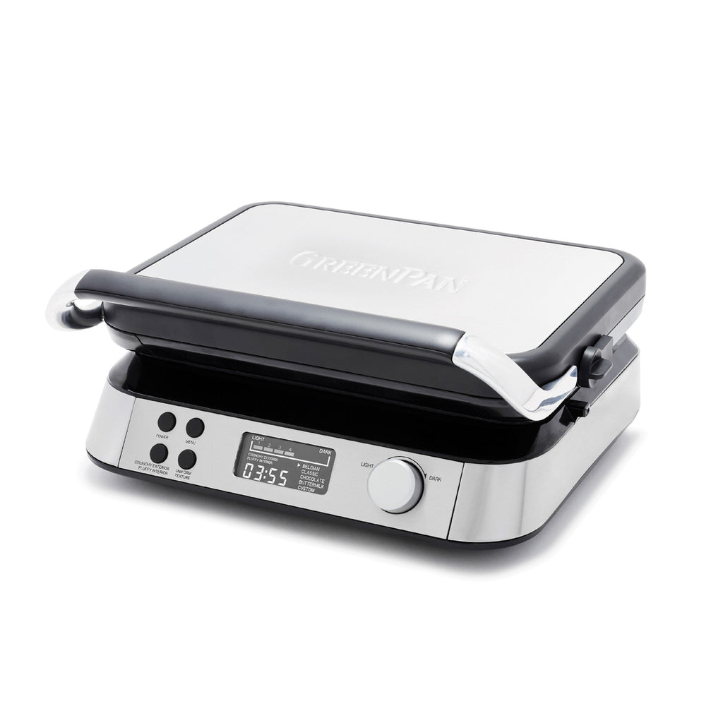 GreenPan Premiere Square Waffle Maker, 4-Square & 2 Square