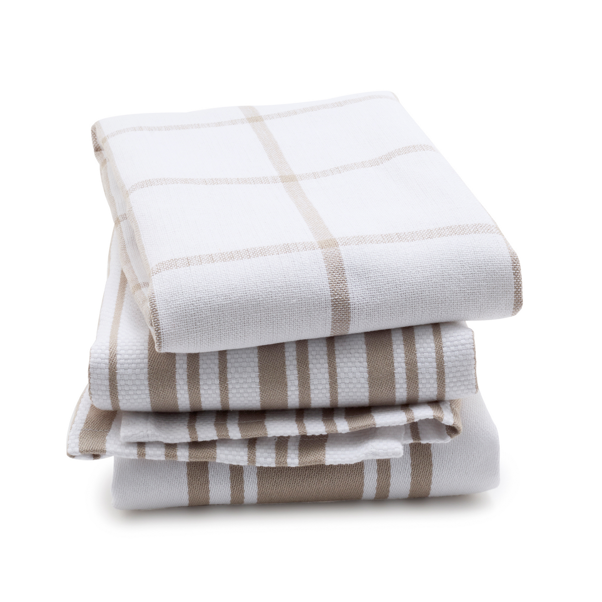 3-Piece Organic Cotton Kitchen Towel Set | Taupe