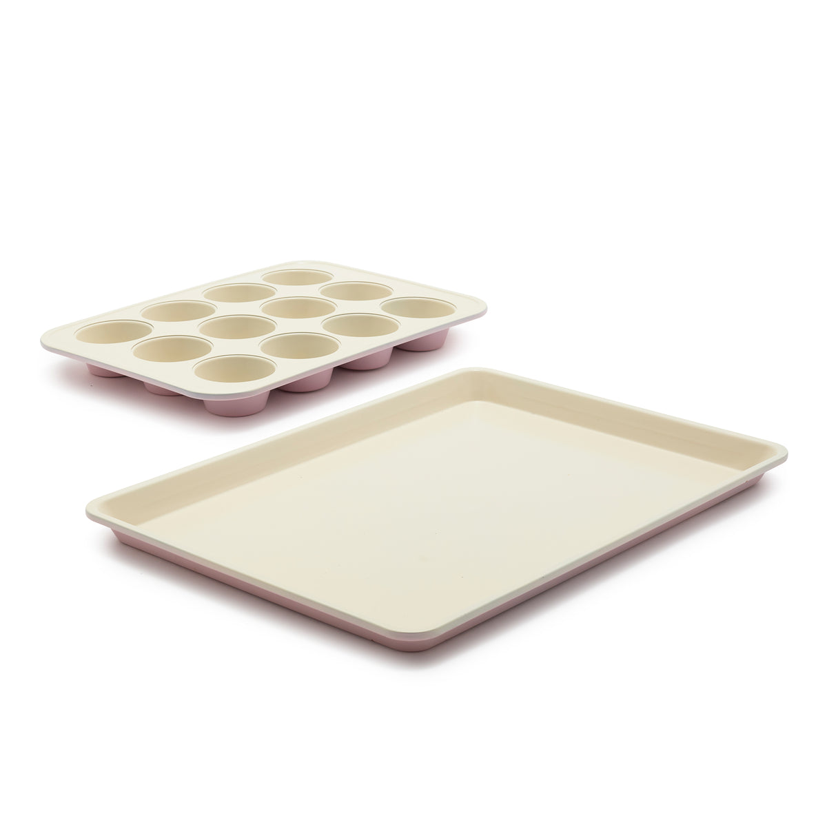 GreenLife Ceramic Nonstick 2-Piece Bakeware Set | Pink