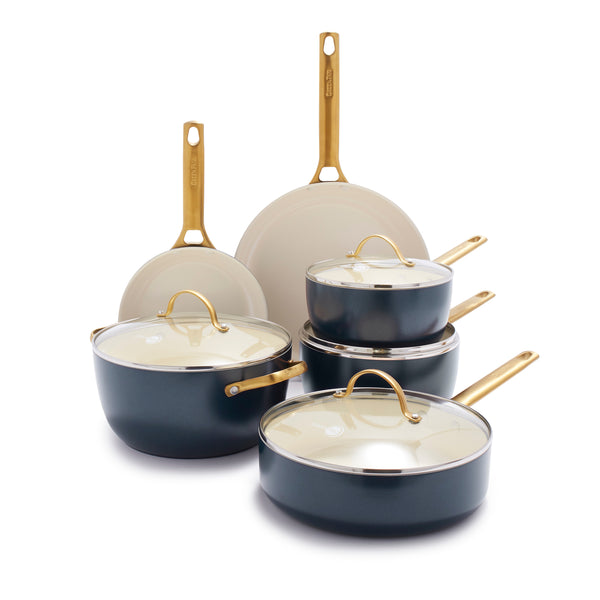 Greenpan 14-in Ceramic Cookware Set with Lid in the Cooking Pans