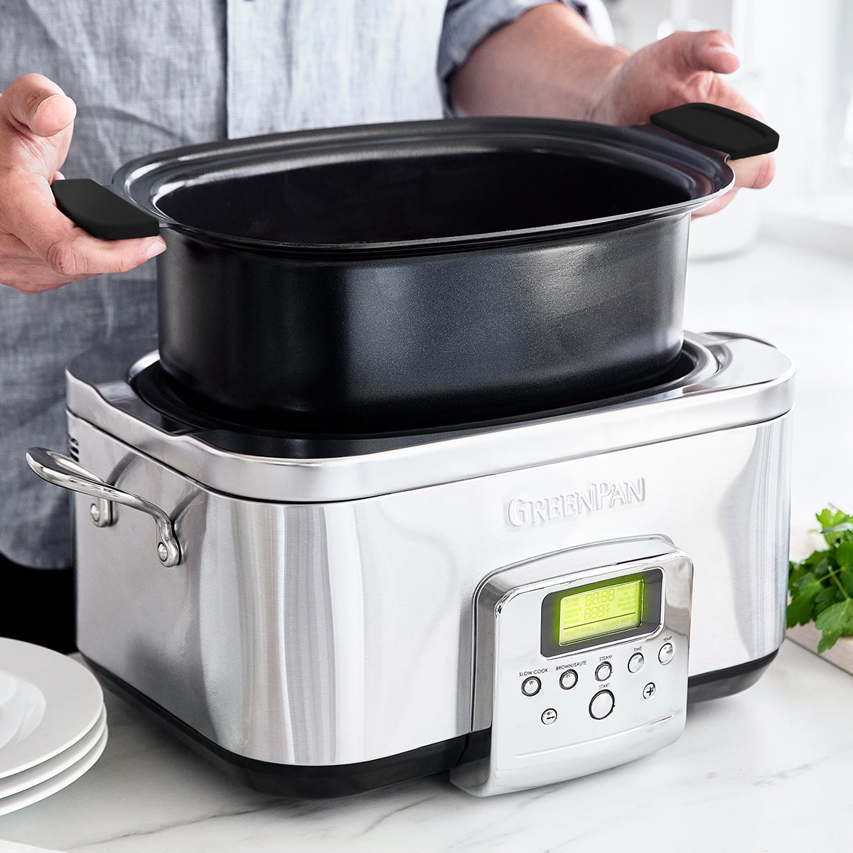 Crock-Pot Stainless Collection 8-Qt. Programmable Slow Cooker - Macy's