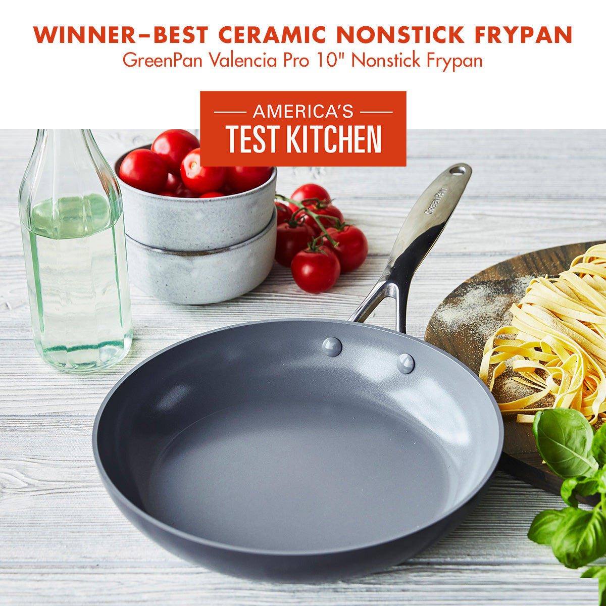 Greenpan - Valencia Pro Ceramic Nonstick Frypan, 8 Inch – Kitchen Store &  More