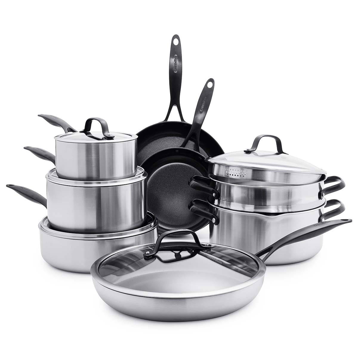 Venice Pro Noir Ceramic Nonstick 13-Piece Cookware Set