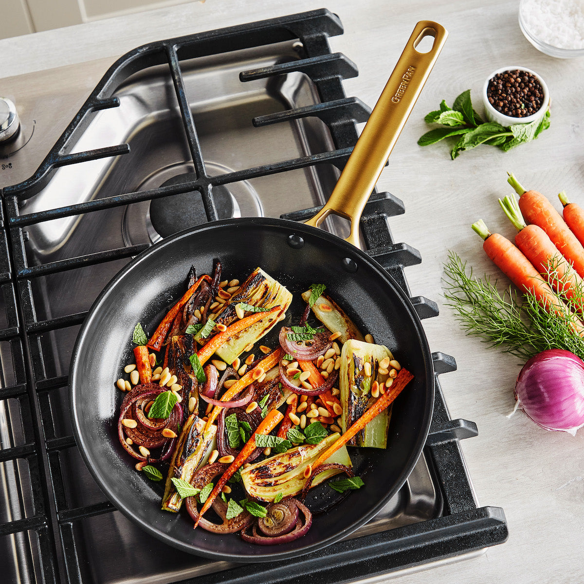 The Original Green Pan 10 FRYPAN HEALTHY CERAMIC NONSTICK ELECTRIC & GAS  STOVES
