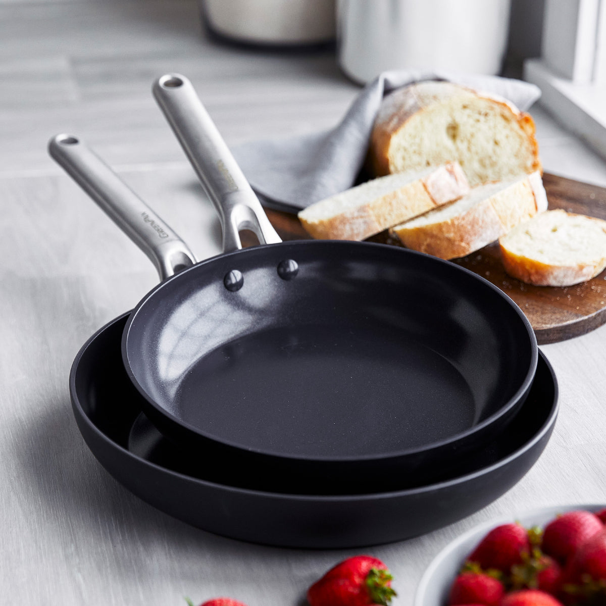 All-Clad D3 Stainless Steel Nonstick Fry Pan Set