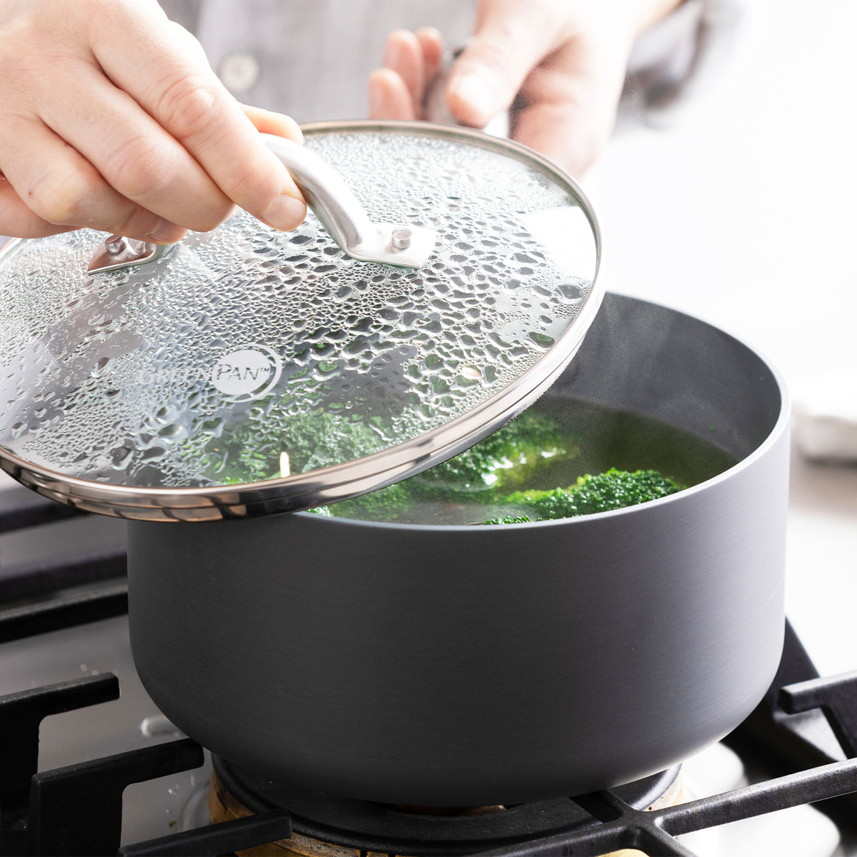  GreenPan Lima Hard Anodized Healthy Ceramic Nonstick 11 Griddle  Pan, PFAS-Free, Oven Safe, Gray: Home & Kitchen