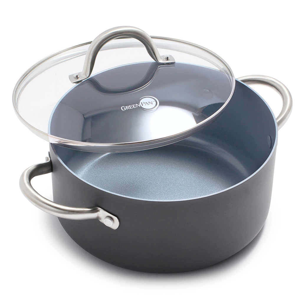 Marblestone Xylan Non-Stick 5 Quart Stock Pot with Lid – Eco + Chef Kitchen