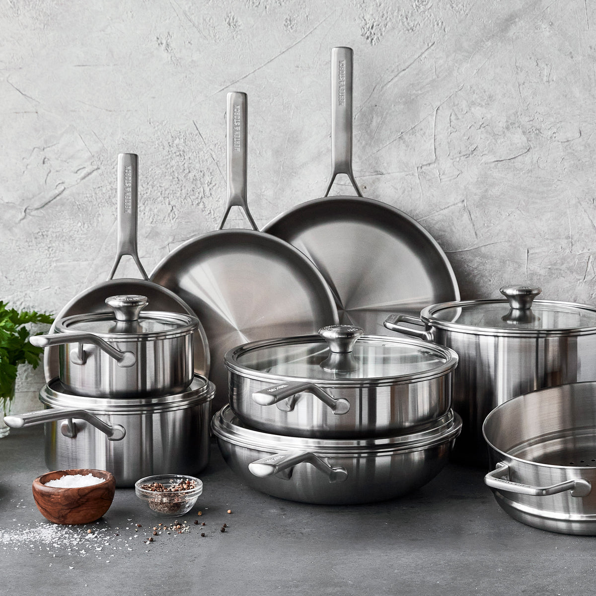 Merten & Storck Stainless Steel 14-Piece Cookware Set