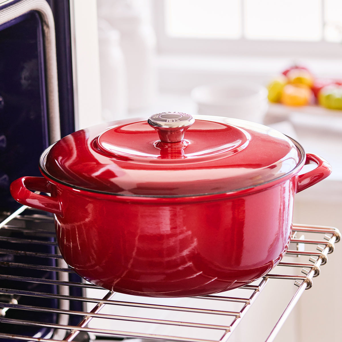 Merten & Storck Enameled Iron 1873 Dutch Oven, 7-Quart | Foundry Red