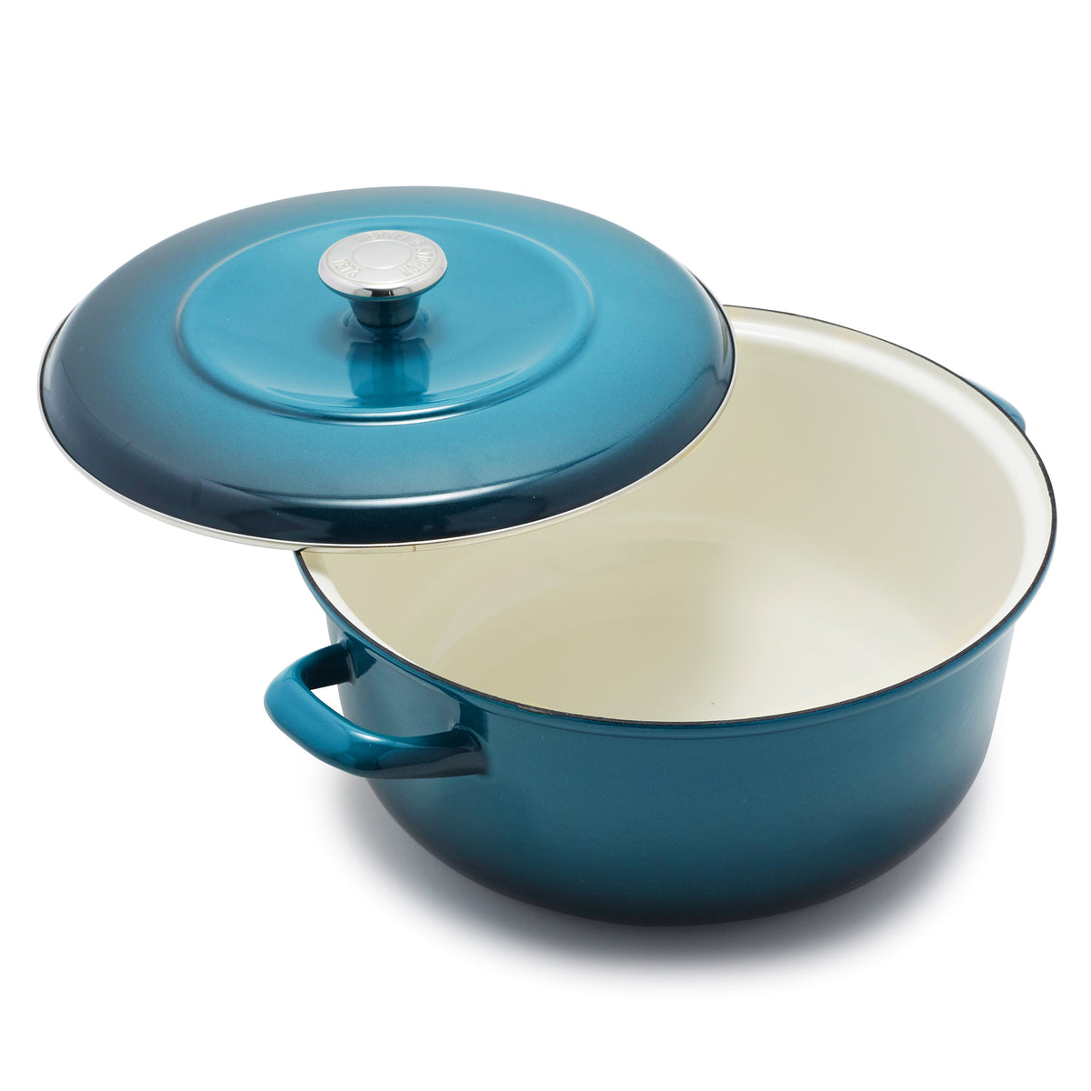 Merten & Storck Enameled Iron 1873 Dutch Oven, 7-Quart | Aegean Teal