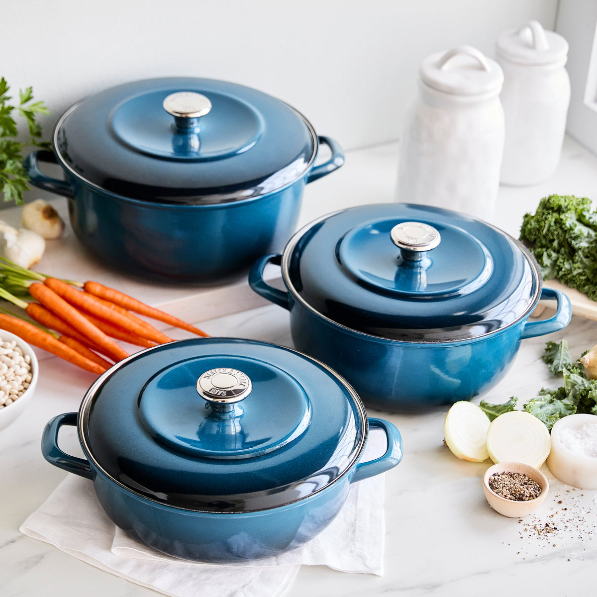 Merten & Storck Enameled Iron 1873 Dutch Oven, 5.3-Quart | Aegean Teal