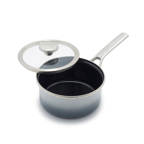 Sauce Pan Set with Lid Nonstick Sauce-Cooking Pot with Pour-Spout