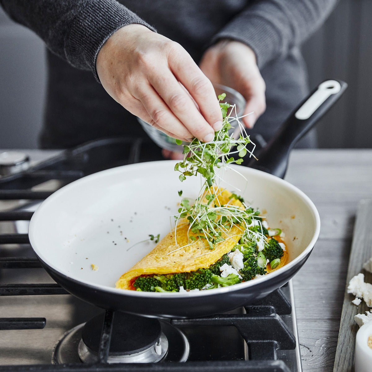 Rio Ceramic Nonstick 7", 9.5" and 11" Frypan Set | Black