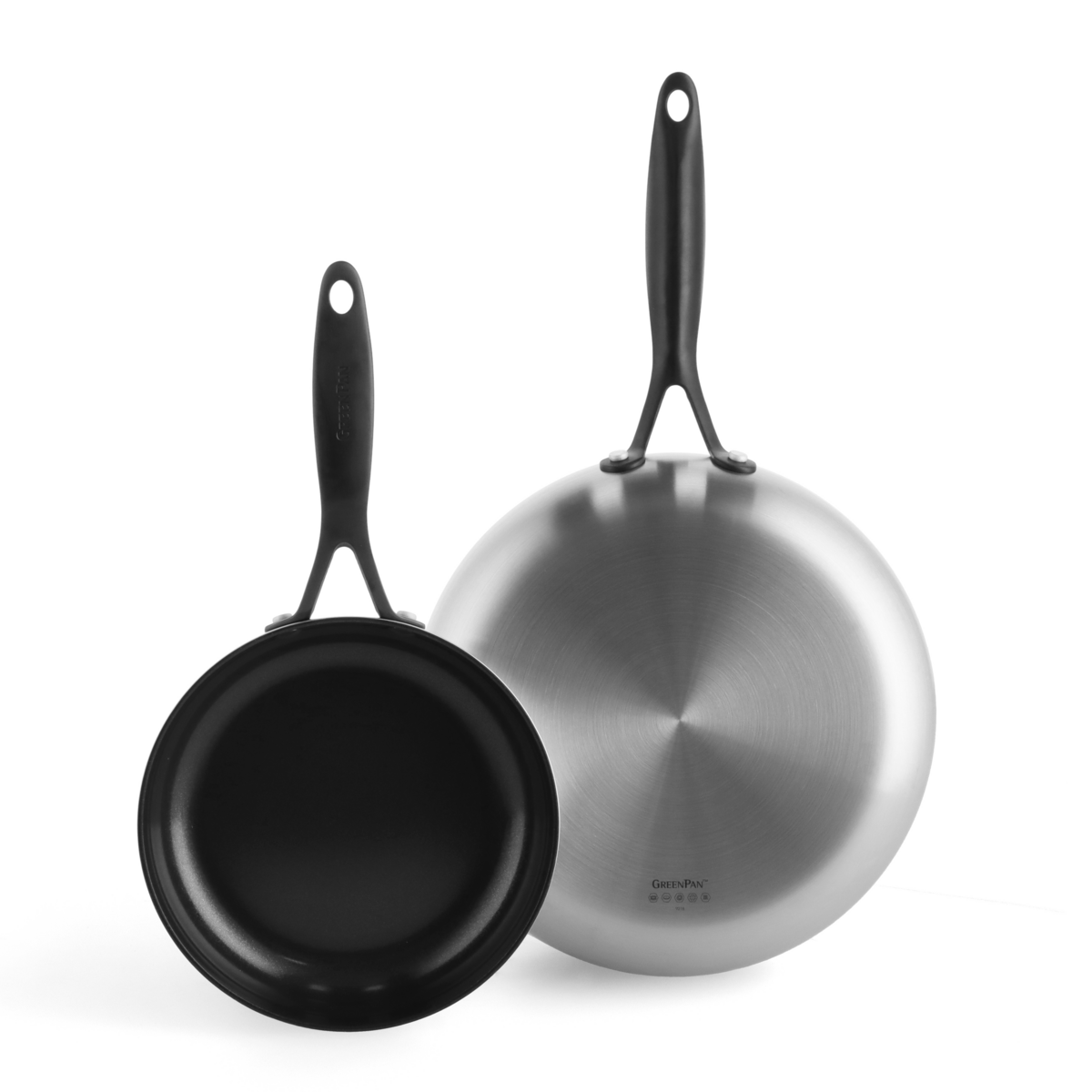 Venice Pro Noir Ceramic Nonstick 8" and 10" Frypan Set